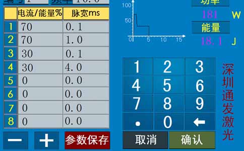 KOK网页版官方网站激光焊接机参数设置界面